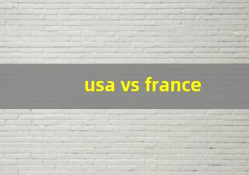 usa vs france